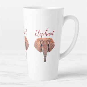 Caneca De Café Latte MELHOR Elefante Florestal Africano JÁ Toca-Camisa