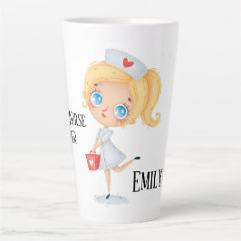 Caneca De Café Latte Melhor Enfermeira de Todos os Tempos