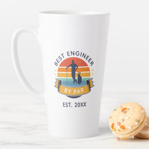 Caneca De Café Latte Melhor Engenheiro Por Par Coworker Aniversário Fã