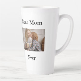 Caneca De Café Latte Melhor Foto de Mãe Nunca