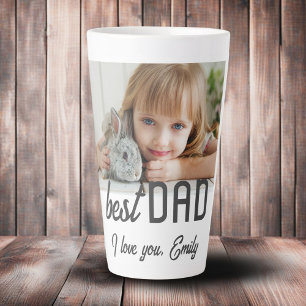 Caneca De Café Latte Melhor Foto de Pai Dia dos Pais