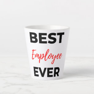 Caneca De Café Latte Melhor Funcionário Do Ano 2