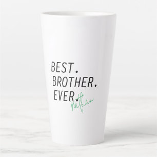 Caneca De Café Latte Melhor Irmão de Todos Personalizado, Irmão Persona