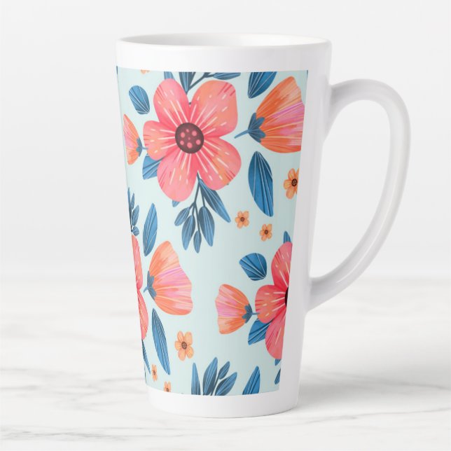 Caneca De Café Latte Melhor Lata Lateral (Direita)