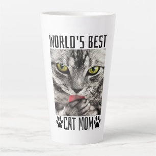 Caneca De Café Latte Melhor Mãe de Gato do Mundo