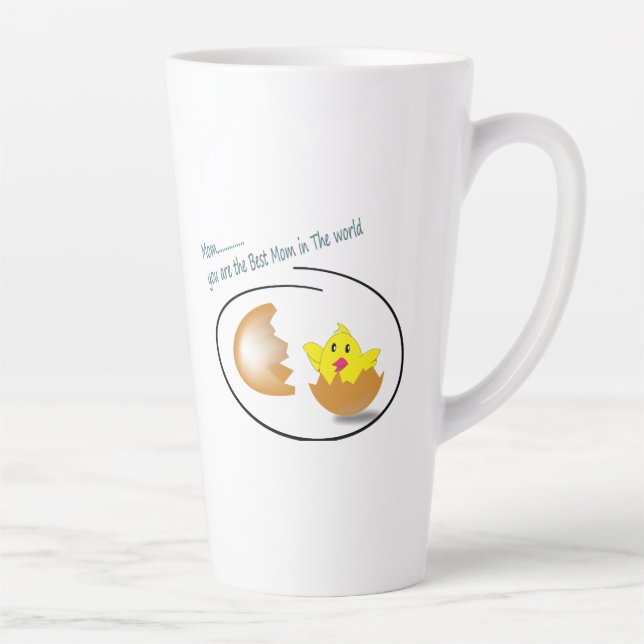 Caneca De Café Latte Melhor mãe de latas (Direita)