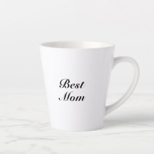 Caneca De Café Latte Melhor mãe, Dia de as mães, mãe elegante cláss