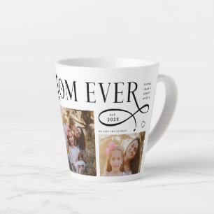 Caneca De Café Latte Melhor Mãe do Mundo 3 Fotos Coração Presentes Dia 
