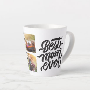 Caneca De Café Latte Melhor Mãe já Personalizada 6 Colagem de Fotos