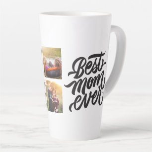 Caneca De Café Latte Melhor Mãe já Personalizada 6 Colagem de Fotos