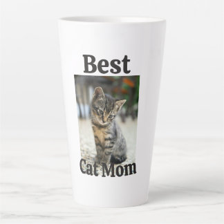 Caneca De Café Latte melhor mamãe gato papai pai mãe animal foto gatinh