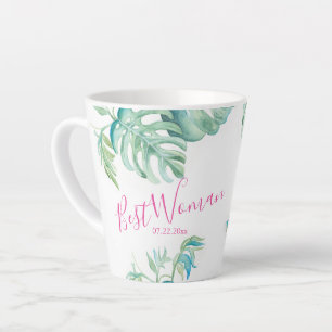 Caneca De Café Latte Melhor Mulher Aquarela Turtle Mug