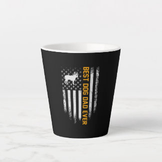 Caneca De Café Latte Melhor Pai De Buldogue Francês Para Cão Pai