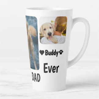 Caneca De Café Latte Melhor Pai de Cachorro Alguma Vez Personalizado Fo