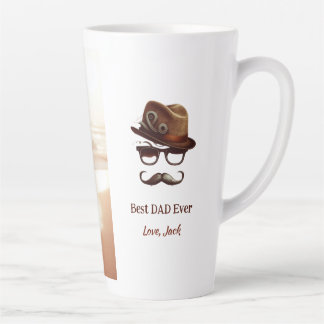 Caneca De Café Latte Melhor Pai de sempre - Presente personalizado para