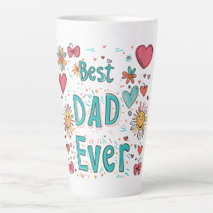 Caneca De Café Latte Melhor Pai de Todos   Pai do Ano