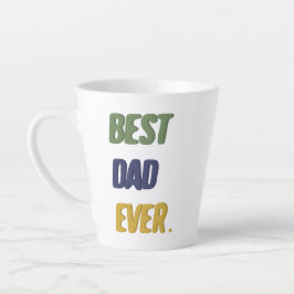 Caneca De Café Latte Melhor Pai do Mundo Feliz Dia dos Pais Feliz Anive