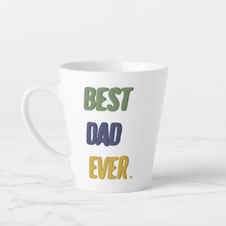 Caneca De Café Latte Melhor Pai do Mundo Feliz Dia dos Pais Feliz Anive