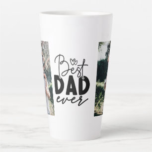 Caneca De Café Latte Melhor Pai Personalizado 2 Fotografia frente e ver