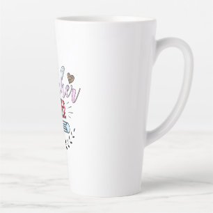 Caneca De Café Latte Melhor Professora do Dia do Professor