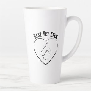 Caneca De Café Latte Melhor Veterinário de Todos os Tempos Pai Cuidador