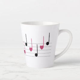 Caneca De Café Latte Melody of Love (Linear)