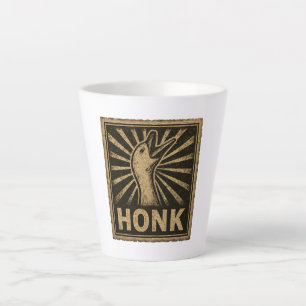 Caneca De Café Latte Meme Galinha do Pato Engraçado Honk Goose