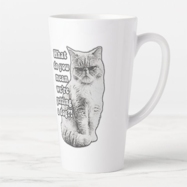 Caneca De Café Latte Memória grumpy grumpy para amantes e donos de gati (Direita)