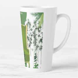 Caneca De Café Latte Memória Tranquila no Desenho de Matiz e Nostalgia 