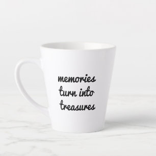 Caneca De Café Latte Memórias Lata
