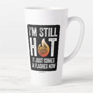 Caneca De Café Latte Menopausa (ainda estou quente) Latte Mug