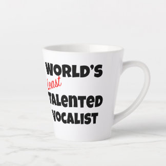Caneca De Café Latte Menos talentoso vocalista do mundo Gag Gift Mug