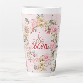 Caneca De Café Latte Mensagem personalizada de Feliz Natal Feliz Feriad