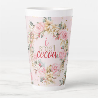 Caneca De Café Latte Mensagem personalizada de Feliz Natal Feliz Feriad