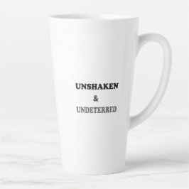 Caneca De Café Latte Mentalidade de Resiliência para Trabalho e Cotidia