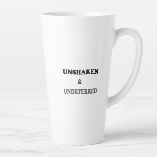 Caneca De Café Latte Mentalidade de Resiliência para Trabalho e Cotidia (Direita)