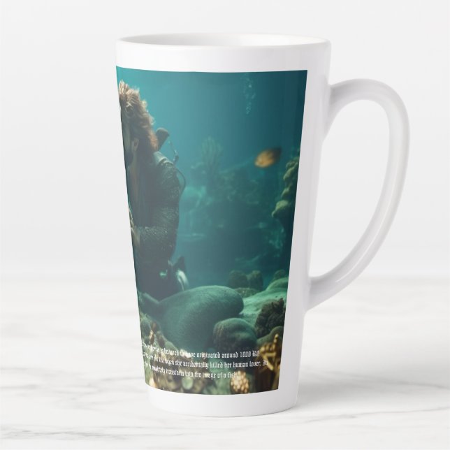 Caneca De Café Latte Merfolk (Direita)