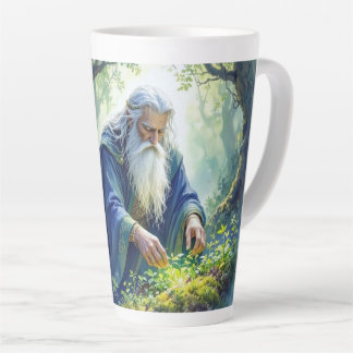 Caneca De Café Latte Merlin Practicing Herbalism Latte Mug