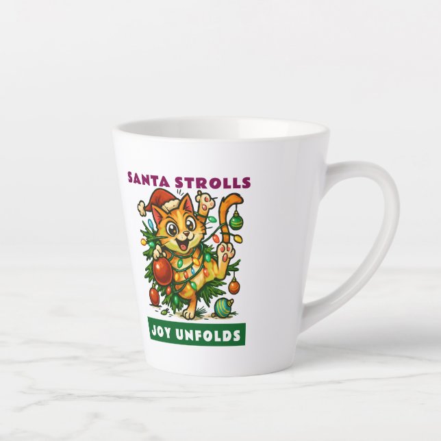 Caneca De Café Latte Merry Christmas (Direita)