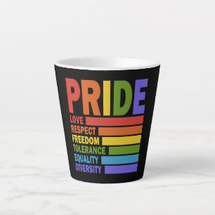 Caneca De Café Latte Mês do Orgulho LGBT