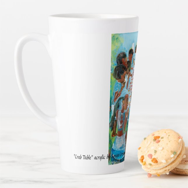 Caneca De Café Latte "Mesa de caranguejo" Latte Mug (In Situ)
