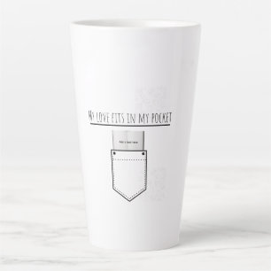 Caneca De Café Latte Meu Amor Cabe no Meu Bolso