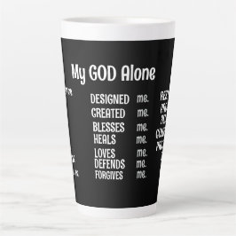 CANECA DE CAFÉ LATTE MEU DEUS SOZINHO CACHORRO ESPECIAL