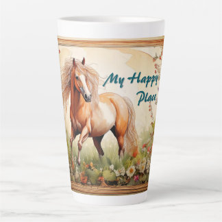 Caneca De Café Latte Meu Lugar Feliz