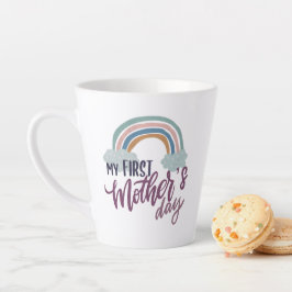 Caneca De Café Latte Meu Primeiro Dia das Mães