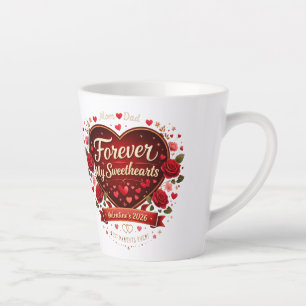 Caneca De Café Latte Meus Queridos para Sempre 2026 – Melhores Pais de