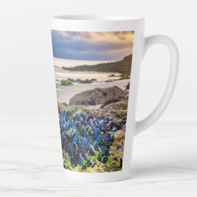 Caneca De Café Latte Mexilhões (Direita)