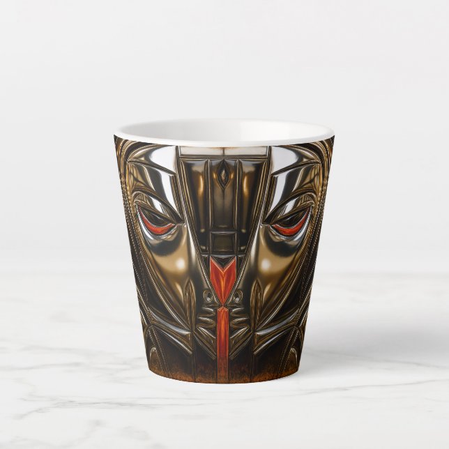 Caneca De Café Latte Midnight Bronze Muse Metal (Frente)