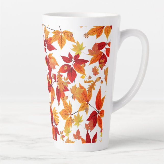 Caneca De Café Latte Midnight de outono (Direita)