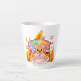 Caneca De Café Latte Mikitiez Summer Teddy Ursinho Gelely